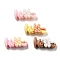 Cute Mini Cartoon Series Resin Cabochons, Mixed Color, Word Hello, 7x15x5mm