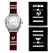 10Pcs 10 Style Rectangle Alloy Watch Band Charms Set with Crystal Rhinestone, Watch Band Studs Decorative Ring Loops, Heart & Bee, Platinum, 7.5~24x3~11.5x5.5~7mm, Inner Diameter: 20x3mm, 1Pc/style