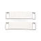 Alloy Connector Charms, Cadmium Free & Lead Free, Rectangle, Antique Silver, 39x10.5x2.5mm, Hole: 3x8mm