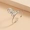 Brass Toe Rings for Women, Platinum, Inner Diameter: 15mm