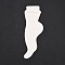 Paper Anklet Display Cards, Foot Shaped, White, 15.3x5.4x0.05cm