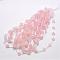 Natural Rose Quartz Beads, Rose, 8x6~7mm, Hole: 1mm