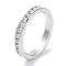 Brass Micro Pave Cubic Zirconia Finger Rings for Women, Cadmium Free & Nickel Free & Lead Free, Ring, Real Platinum Plated, 3mm, Inner Diameter: 15.5mm