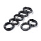 Natural Black Larvikite Plain Band Ring, Gemstone Jewelry for Women, US Size 5 1/2(16.1mm)~US Size 8 3/4(18.7mm)
