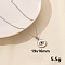 Stylish Stainless Steel Rhinestones Flat Round with Evil Eye Pendant Necklace, Hip-hop Street Fashion