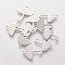 Tarnish Resistant 201 Stainless Steel Pendants, Umbrella, Stainless Steel Color, 16x13x1.1mm