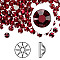 Austrian Crystal Rhinestone Cabochons, Crystal Passions, Foil Back, Xirius Rose, 2088, 208_Siam, 6.32~6.5mm