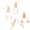 Unfinished Blank Wooden Robot Toys, for DIY Hand Painting Crafts, BurlyWood, 124x30x25mm