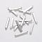 Tarnish Resistant 201 Stainless Steel Links connectors, Rectangle, 25x3.5x1mm, Hole: 1mm