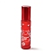 Glass Essential Oil Roller Bottles, with Lid and Stainless Steel Roller Balls, Refillable Bottles, Column with Fortune Cat Pattern & Chinese Character, Red, 2x8.6cm, Hole: 9.5mm, Capacity: 10ml(0.34fl. oz)