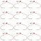 12Pcs Rack Plating Adjustable Brass Slider Bracelet Making, with Cubic Zirconia, Long-Lasting Plated, Lead Free & Cadmium Free, Fit for Connector Charms, Rose Gold, Single Chain Length: 12.5cm, Hole: 1mm