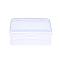 Square Plastic Bead Storage Containers, Clear, 7.4x7.3x2.5cm
