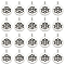 50Pcs Tibetan Style Alloy Pendants, Flat Round with Lotus, Cadmium Free & Lead Free, Antique Silver, 20x15x2mm, Hole: 2mm