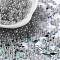 Glass Seed Beads, Ceylon, Round Hole, Round, Silver, 4x3mm, Hole: 1.5mm, 333pcs/20g