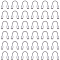 1 Box 1200Pcs Wire Guardians Silver Wire Guard Thread Protector Loop Brass Wires Cable U Shape Protective Tube Findings for Earring Bracelet Necklace Jewelry Making Supplies DIY Beading Craft