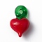 Handmade Lampwork Pendants, Heart, Red, 21~22x12~14x7~8mm, Hole: 2.5~5mm