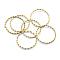 Brass Linking Rings, Twisted Ring, Lead Free & Cadmium Free & Nickel Free, Raw(Unplated), 19x1mm, Inner Diameter: 17mm