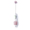 Iron Beadable Pen, Ball-Point Pen, with Polymer Clay Rhinestone & Plastic, for DIY Personalized Pen with Jewelry Beads, Platinum, Light Rose, 151x18.5mm
