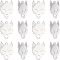 UNICRAFTALE 20pcs Wolf Pattern Charms Stainless Steel Pendants Metal Animal Charm for Bracelets Necklaces Jewelry Making, Stainless Steel Color, Hole 1.4mm