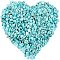 AHANDMAKER Dyed & Heated Natural Howlite Chip Beads, No Hole/Undrilled, Dark Turquoise, 3~9x1~4mm, 300g