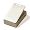 Imitation Leather Jewelry Necklace Display Stands, Pendant Necklace Jewelry Organizer Holder, Rectangle, Antique White, 7.15x11.2x5.85cm