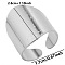 Non-Tarnish Minimalist 304 Stainless Steel Wide Band Cuff Open Rings for Women