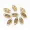 Tibetan Style Links/Connectors, Oval, Cadmium Free & Nickel Free & Lead Free, Antique Golden, 24x11x2mm, Hole: 2mm