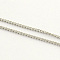 Tarnish Resistant Stainless Steel Twisted Chains, with Spool, Unwelded, Stainless Steel Color, 2.5x2x0.6mm, about 82.02 Feet(25m)/roll