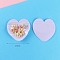 Plastic Zip Lock Bag, Storage Bags, Self Seal Bag, Heart, Violet, 10x10cm