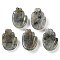 Natural Labradorite Pendants, Hansa Hands, 26~27x18.5~19x6~6.5mm, Hole: 1.5mm