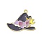 Halloween Alloy Enamel Pendants, Light Gold, Hat, 22x29x1.3mm, Hole: 1.8mm