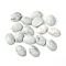 Natural Howlite Cabochons, Oval, 8~8.5x6~6.5x2.5~3.5mm