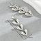 Vintage Retro Vacation Style Gold-plated Heart Tassel Stud Earrings for Women