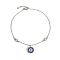 S925 Silver Devil Eye Bracelet with Full Diamond Eyes Series