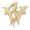 Pterosaur Wood Brooches, Sweater Scarf Buckle Pin, Wheat, 68x89.5x4.5mm