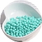Macaron Baking Paint Glass Seed Beads, Fringe Teardrop Beads, Turquoise, 5mm, 10g/set