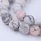 Natural Zebra Jasper Beads Strands, Frosted, Round, 10~10.5mm, Hole: 1.2mm, about 36~38pcs/strand, 14.5 inch