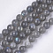 Natural Labradorite Beads Strands, Grade AB+, Round, 8mm, Hole: 1mm, about 45~48pcs/strand, 15.3 inch