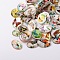 Butterfly Printed Glass Oval Cabochons, Mixed Color, 30x22x6mm