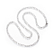 Non-Tarnish 304 Stainless Steel Figaro Chain Necklaces, with Lobster Claw Clasps, Stainless Steel Color, 23.7 inch(60.3cm), 3.5mm