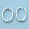 Brass Linking Rings, Quick Link Connector, Cadmium Free & Lead Free, Oval, 925 Sterling Silver Plated, 8x6x1.5mm, Inner Diameter: 7x4.5mm
