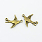Tibetan Style Links Connectors, Cadmium Free & Nickel Free & Lead Free, Bird, Antique Bronze, 17x20x2mm, Hole: 2mm