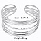 Non-Tarnish Stylish European and American 304 Stainless Steel Cuff Bangles for Women