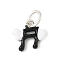 Alloy Enamel Charms, Musical Note, with Jump Ring, Platinum, 12x13x2mm, Hole: 5mm
