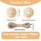 Деревянные бусины WOOD-FH0002-29B-2