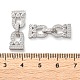 925 серебряная застежка с микропаве из прозрачного кубического циркония STER-K176-21P-3