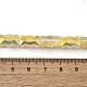 Стеклянные бусины с гальваническим покрытием  EGLA-L045-F-HP02-4