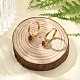 Серьги-кольца из нержавеющей стали 304 с микропаве из кубического циркония STAS-R004-03G-01-2