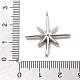 Латунные микро проложить кубического циркония подвески KK-L228-19P-3
