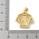 Латунные микро проложить кубического циркония подвески KK-P294-14G-3